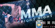 AE模板-搏击运动体育视频宣传包装 MMA Fight Night