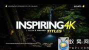AE模板-纪录片文字标题动画 Inspiring Titles 2.0