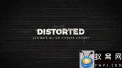 AE模板-色彩分离信号损坏特效工具包 Distorted – Ultimate Glitch Effects Library