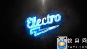 AE模板-电流描边Logo动画 Electro Light Logo