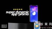 AE模板-快闪动态节奏感手机APP动画展示 Super Dynamic App Promo