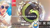 AE模板-三维钻石Logo动画 Logo Intro Elegance