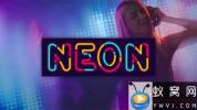 AE模板-霓虹灯文字动画 Neon Alphabet