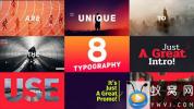 AE模板-文字排版快闪视频片头宣传片 Typography Promo