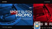 AE模板-动感体育视频包装片头 Sport Glitch Promo