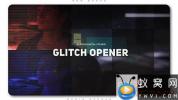AE模板-信号损坏动感视频片头 Glitch Media Opener
