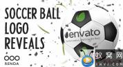 AE模板-体育足球包装Logo动画 Soccer Ball Logo Reveals
