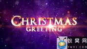 AE模板-圣诞节粒子文字标题片头 Christmas Greeting Titles