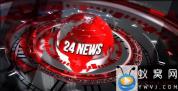 AE模板-新闻电视栏目包装片头 24 Broadcast News – Complete Package
