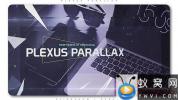 AE模板-点线粒子遮罩幻灯片开场 Plexus Parallax Slideshow Opener
