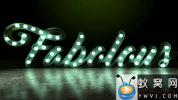AE模板-三维灯泡Logo文字动画 Light Bulb Sign