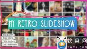 AE模板-照片快速切换相册展示片头 Retro Slideshow