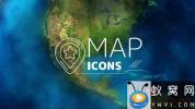 AE模板-地图天气预报图标ICON动画 Map & Weather Forecast Icons