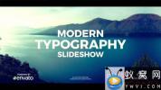 AE模板-现代图片快闪片头 Modern Typography Slideshow