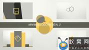 AE模板-简洁图形Logo动画 Minimal Logo Reveal 2