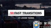 AE模板-图形切割视频转场 Fast Transitions