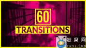 AE模板-图形动画视频转场 60 Transitions