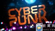 AE模板-科技能量感Logo动画 Cyberpunk Reveal