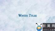AE模板-冬天冰块三维文字宣传片头 Winter Trailer Titles