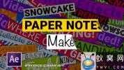 AE模板-纸张便签文字标题动画 Paper Notes Maker – Titles and Lower Thirds