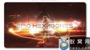 AE模板-科技感多边形视差图片开场 Epic Hexagones Technology Slideshow
