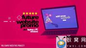 AE模板-创意色彩网站宣传片头 Future Website Promo 2in1