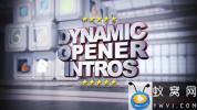 AE模板-三维动态方块照片展示片头 Dynamic Opener Intro