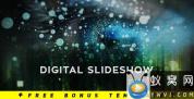 AE模板-科技感粒子图片展示开场 Cinematic Digital Slideshow
