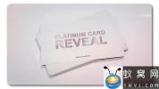 AE模板-名片卡片Logo动画 Platinum Card Reveal