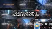 AE模板-简洁图形视差开场 Clean Corporate Parallax Slideshow