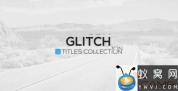 AE模板-科技感信号损坏文字标题 Glitch Titles Package