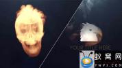AE模板-烟雾骷髅头Logo动画 Skull Logo Reveal