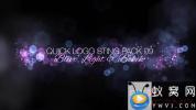 AE模板-梦幻模糊粒子背景Logo动画 Quick Logo Sting Pack 09: Blur, Light & Bokeh