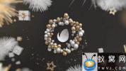 AE模板-圣诞节珠宝Logo动画 Gold Christmas Logo
