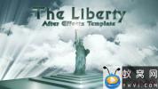 AE模板-自由女神像三维Logo动画 Liberty Logo Intro