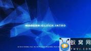AE模板-Plexus背景Logo动画 Modern Glitch Intro