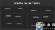 AE模板-现代科技感指示线动画 Modern Callout Packs