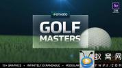 AE模板-高尔夫球体育栏目包装片头 Golf Masters Graphics Package