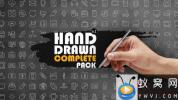 AE模板-手绘图标ICON动画 Hand Drawn Complete Pack