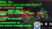 AE模板-黑客代码Logo动画 Hacker Logo