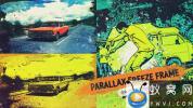 AE模板-视频漫画定格介绍宣传片头 Parallax Trailer