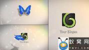 蝴蝶飞舞 VideoHive Butterfly Logo Reveal