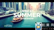 AE模板-旅游图片节奏感片头 Upbeat Summer Slideshow