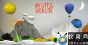 AE模板-低多边形儿童卡通世界场景片头动画 My Little Worlds