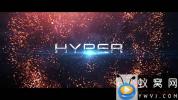 AE模板-大气粒子文字标题游戏视频宣传片 Hyper Titles