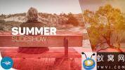 AE模板-夏天小清晰旅游照片相册展示片头 Summer Slideshow