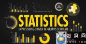 AE模板-柱状图饼状图数据信息展示动画 Statistics