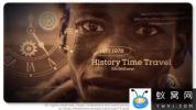AE模板-回忆历史时间线展示片头 History Time Travel Slideshow