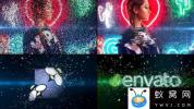 AE模板-碎片粒子汇聚图片动画 Particle Effect and Glitch 771851