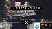 AE模板-历史时间线笔刷遮罩片头 History Timeline II